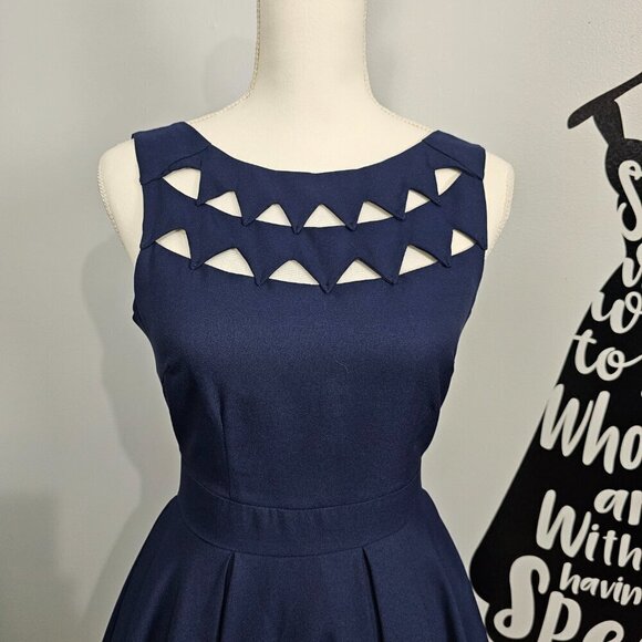 LULUS Flirting with Danger Cutout Navy Blue Mini Dress - Picture 5 of 12